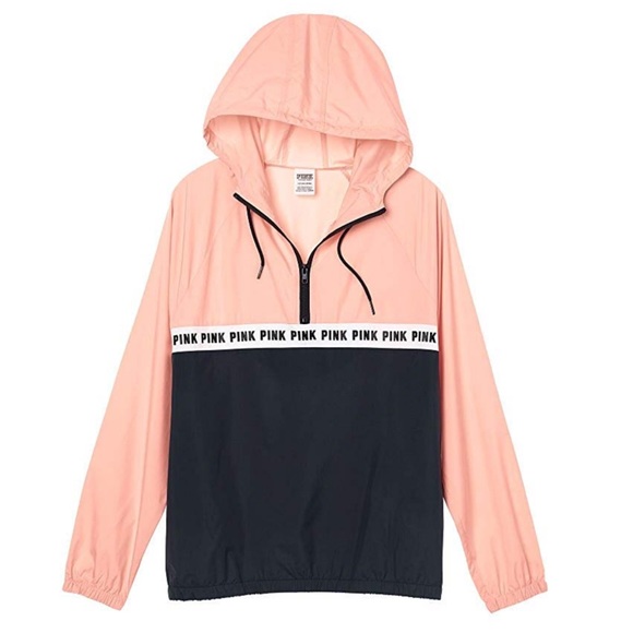 PINK Victoria's Secret Jackets & Blazers - PINK Victoria’s Secret Quarter-Zip Windbreaker
